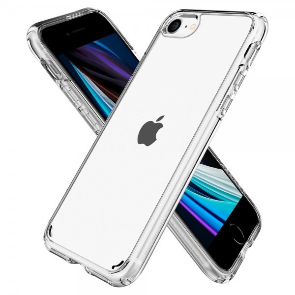 Spigen iPhone 7/8/SE Deksel Ultra Hybrid Crystal Clear
