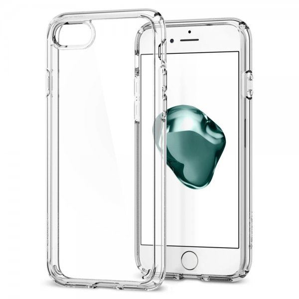 Spigen iPhone 7/8/SE Deksel Ultra Hybrid Crystal Clear