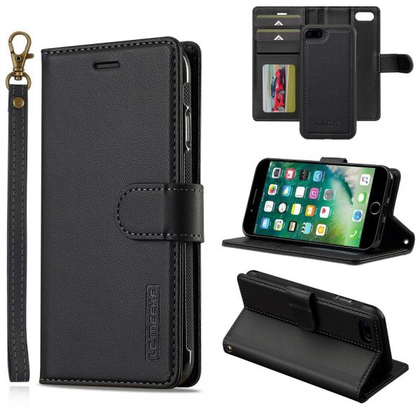 Lc.Imeeke iPhone 7/8/SE Etui Avtagbart Deksel L2 Series MagSafe Svart