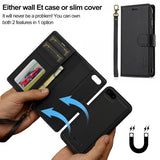 Lc.Imeeke iPhone 7/8/SE Etui Avtagbart Deksel L2 Series MagSafe Svart