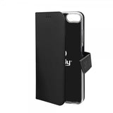 Celly iPhone 6/6S/7/8/SE Etui Wally Wallet Case Svart