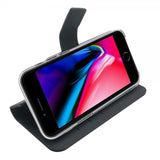 Celly iPhone 6/6S/7/8/SE Etui Wally Wallet Case Svart
