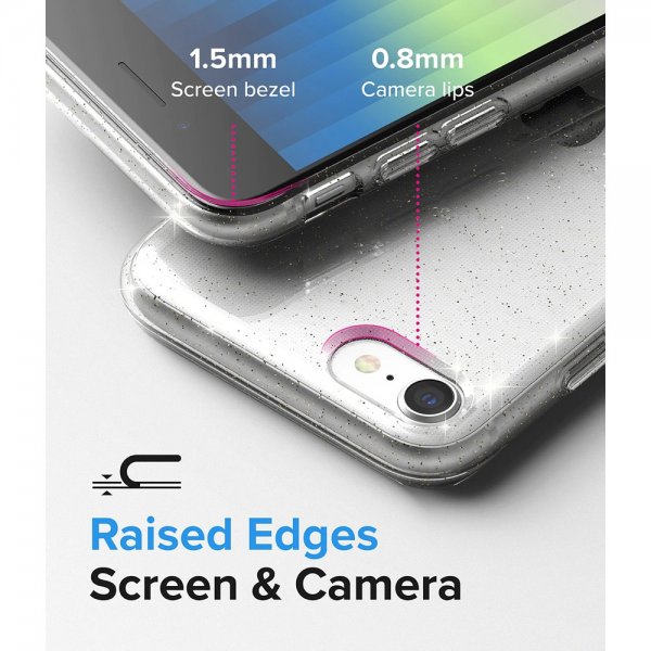 Ringke iPhone 7/8/SE Deksel Air Glitter Clear
