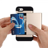 iPhone 7/8/SE Deksel Card Slide Svart