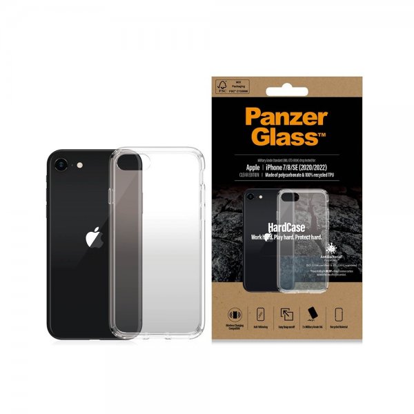 PanzerGlass iPhone 7/8/SE Deksel HardCase Transparent