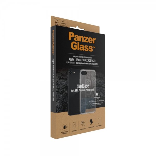 PanzerGlass iPhone 7/8/SE Deksel HardCase Transparent