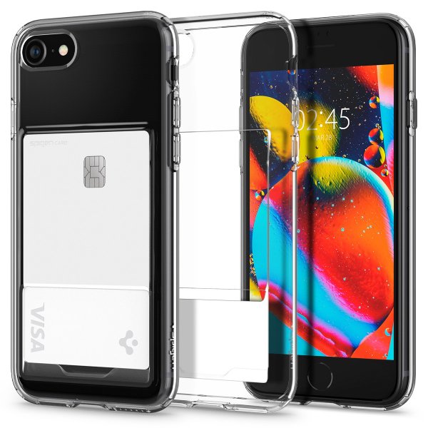 Spigen iPhone 7/8/SE Deksel Crystal Slot Crystal Clear