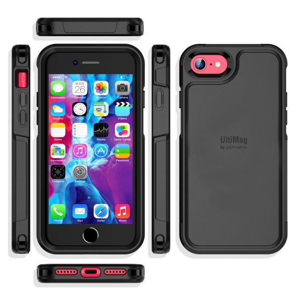4smarts iPhone 7/8/SE Deksel Defend Case MagSafe Svart