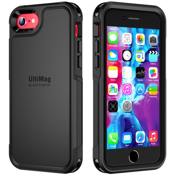 4smarts iPhone 7/8/SE Deksel Defend Case MagSafe Svart