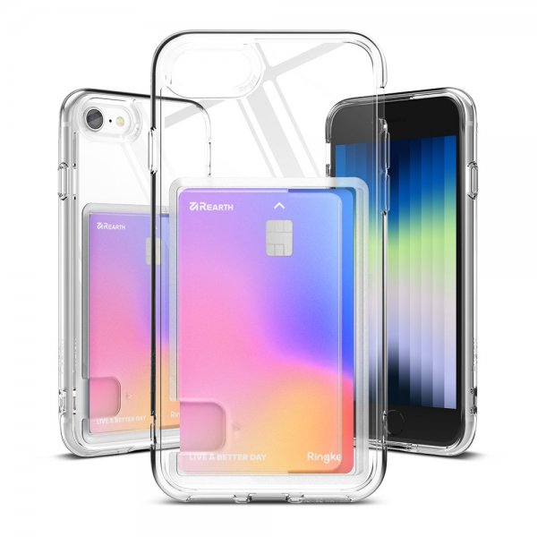 Ringke iPhone 7/8/SE Deksel Fusion Card Clear