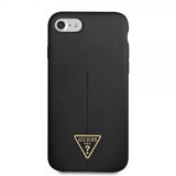Guess iPhone 7/8/SE Deksel Metal Triangle Svart