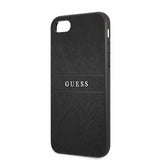 Guess iPhone 7/8/SE Deksel Saffiano Metal Logo Svart