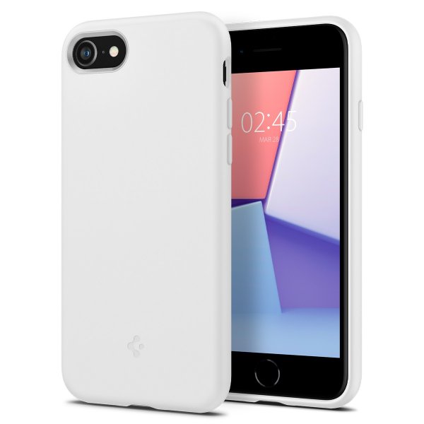 Spigen iPhone 7/8/SE Deksel Silicone Fit Hvit
