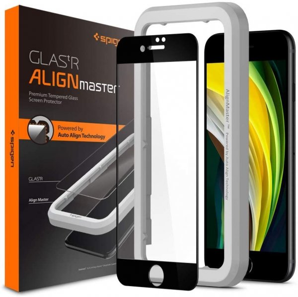 Spigen iPhone 7/8/SE Skjermbeskytter GLAS.tR ALIGNmaster