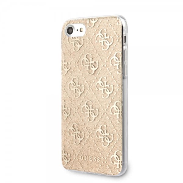 Guess iPhone 7/8/SE Deksel Glitter Cover Gull