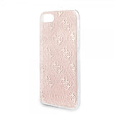 Guess iPhone 7/8/SE Deksel Glitter Cover Peony Rosa