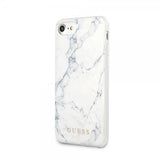 Guess iPhone 7/8/SE Deksel Marble Cover Hvit