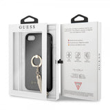 Guess iPhone 7/8/SE Deksel med RingHolder Svart