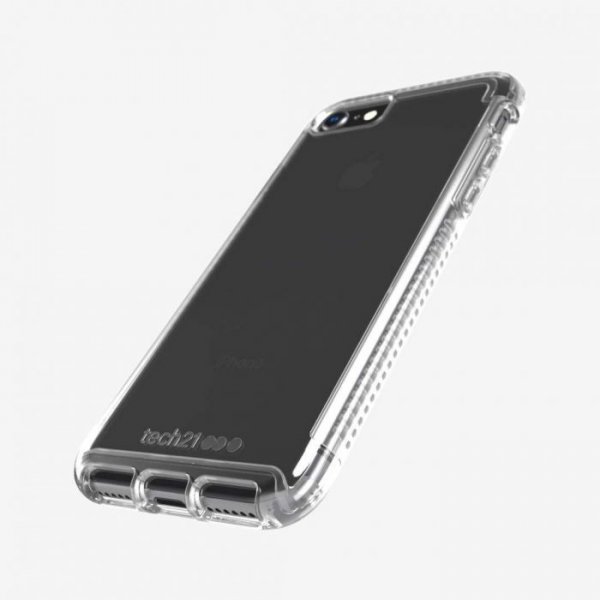 Tech21 iPhone 7/8/SE Deksel Pure Clear TPU Hardplast Klar