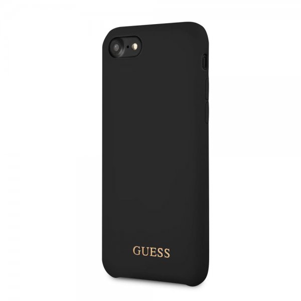 Guess iPhone 7/8/SE Deksel Silikoni Logo Svart
