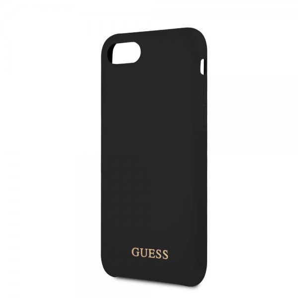 Guess iPhone 7/8/SE Deksel Silikoni Logo Svart