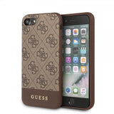 Guess iPhone 7/8/SE Deksel Stripe Cover Brun