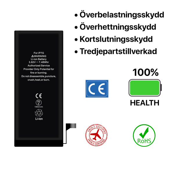iPhone 7 Batteri Høy Kvalitet