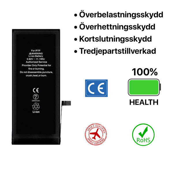 iPhone 7 Plus Batteri Høy Kvalitet