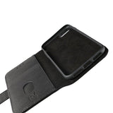 Rvelon iPhone 7/8/SE Etui Ekte Skinn Svart