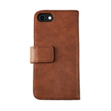 Rvelon iPhone 7/8/SE Etui Ekte skinn Kortlommer Brun