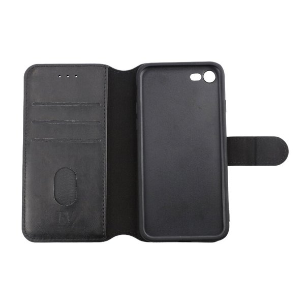 Rvelon iPhone 7/8/SE Etui Detachable Wallet Case Svart