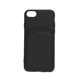 iPhone 7/iPhone 8/iPhone SE 2020/iPhone SE 2022 Deksel Kortholder Svart