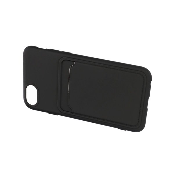 iPhone 7/iPhone 8/iPhone SE 2020/iPhone SE 2022 Deksel Kortholder Svart
