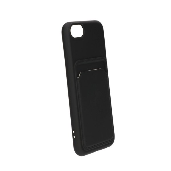 iPhone 7/iPhone 8/iPhone SE 2020/iPhone SE 2022 Deksel Kortholder Svart