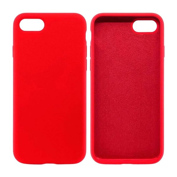 Rvelon iPhone 7/8/SE Deksel Silikon Rød