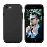 Rvelon iPhone 7/8/SE Deksel Silikon Svart