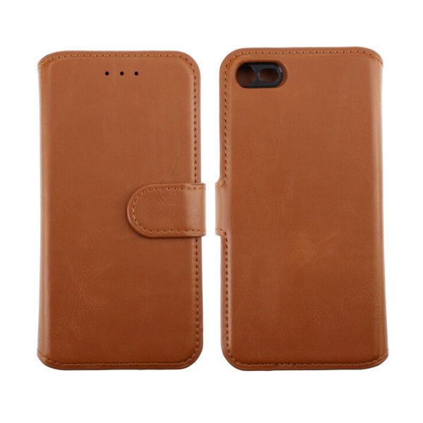 Rvelon iPhone 7/8/SE Etui Detachable Wallet Case Brun