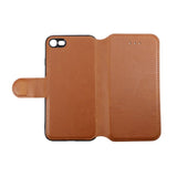 Rvelon iPhone 7/8/SE Etui Utbrettbar Kortlomme Brun