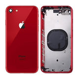 iPhone 8 bakside med komplett ramme - rød