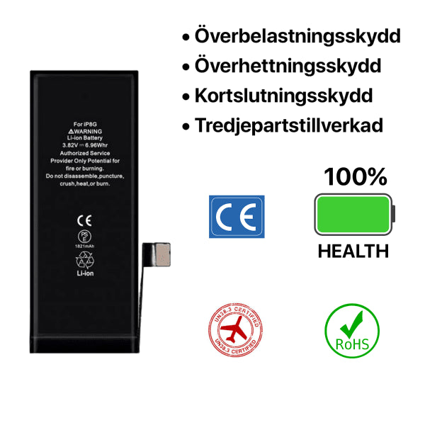 iPhone 8 batteri høy kvalitet