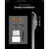 Spigen iPhone Air Kamerabeskytter GLAS.tR EZ Fit Optik Pro 2-pakning Grå