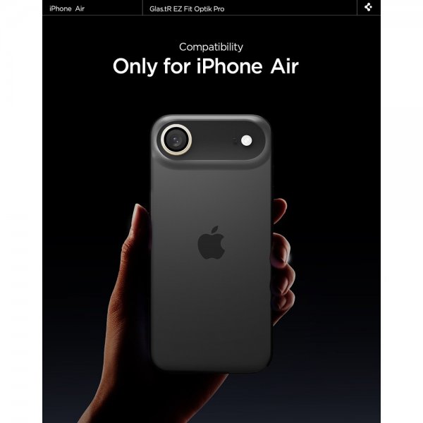 Spigen iPhone Air Kamerabeskytter GLAS.tR EZ Fit Optik Pro 2-pakning Gull