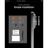 Spigen iPhone Air Kamerabeskytter GLAS.tR EZ Fit Optik Pro 2-pakning Sølv