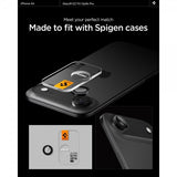 Spigen iPhone Air Kamerabeskytter GLAS.tR EZ Fit Optik Pro 2-pakning Svart