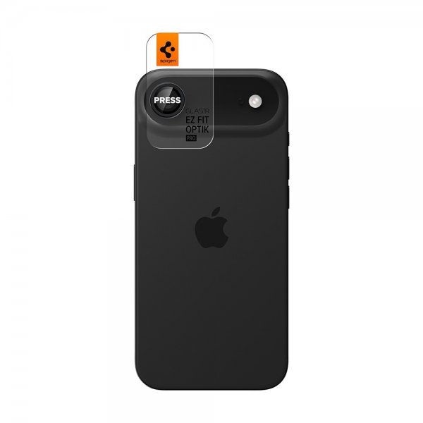 Spigen iPhone Air Kamerabeskytter GLAS.tR EZ Fit Optik Pro 2-pakning Svart