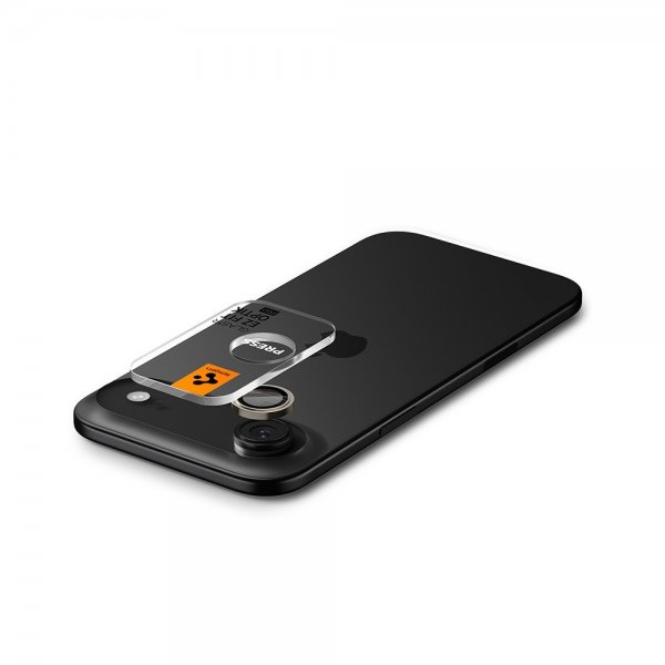 Spigen iPhone Air Kamerabeskytter GLAS.tR EZ Fit Optik Pro 2-pakning Svart