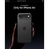 Spigen iPhone Air Kamerabeskytter GLAS.tR EZ Fit Optik Pro 2-pakning Svart