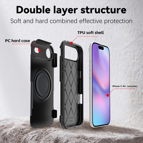 4smarts iPhone Air Deksel Defend Case Ultimag Svart