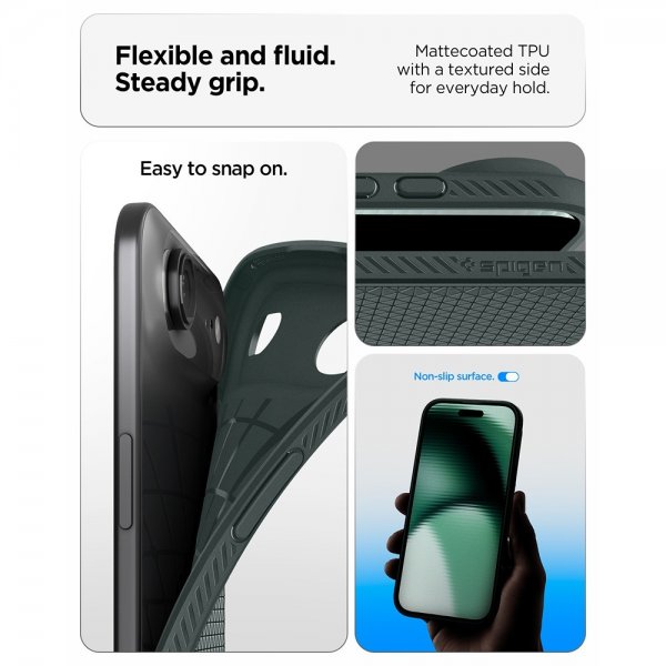Spigen iPhone Air Deksel Liquid Air Abyss Green