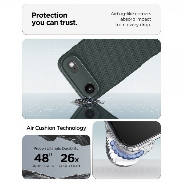 Spigen iPhone Air Deksel Liquid Air Abyss Green
